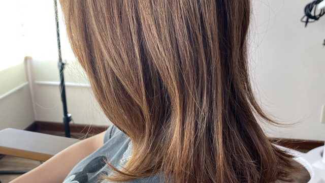 ハイライト色抜け経過