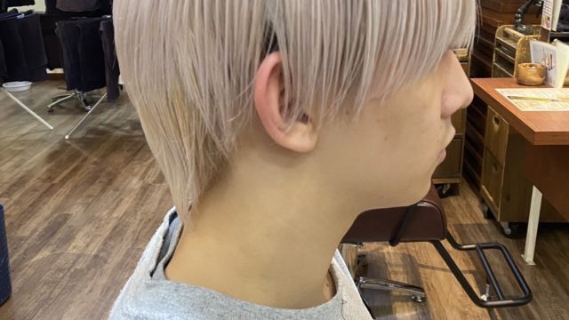 念願のホワイトヘア♪